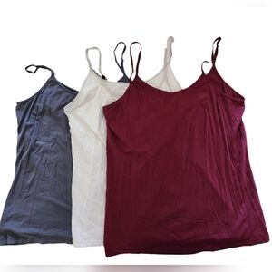 3 Time and True Spaghetti strap Tank tops